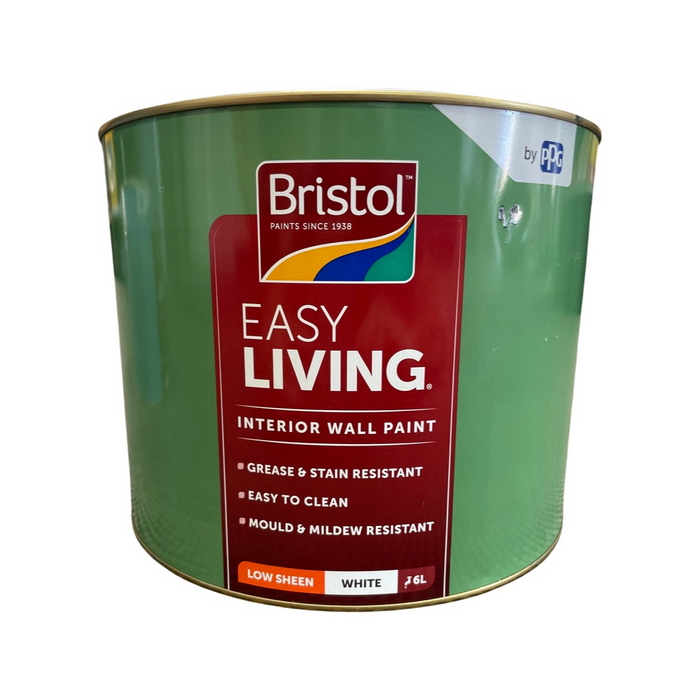 Bristol Easy Living Interior Low Sheen White 6L